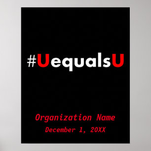 Poster VIH non détectable égale non transmettable - Minim