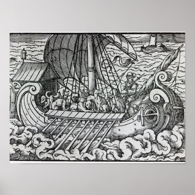 Poster Viking Ship (Devant)