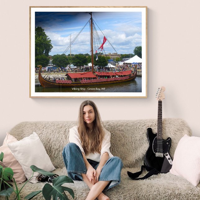 Poster Viking Ship Port de Green Bay, Wisconsin (Créateur téléchargé)
