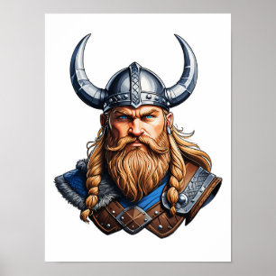 Poster Vikings Homme nordique