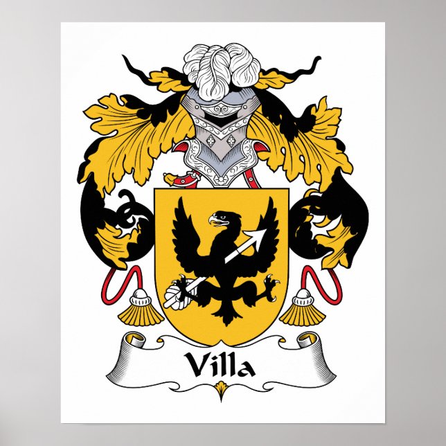 Poster Villa Family Crest (Devant)