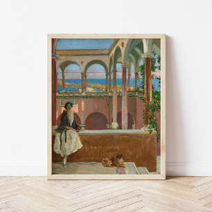 Poster Villa sur la Riviera   Sir John Lavery