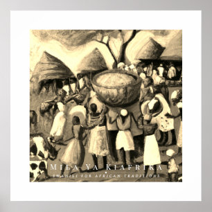 Poster Village africain