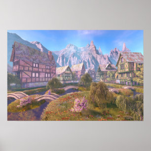 Poster Village Astral