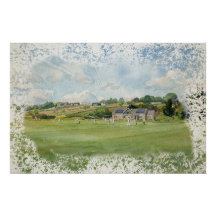 Village Cricket sous les cieux du Yorkshire Aquare