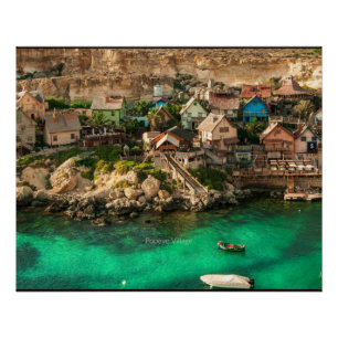 Poster Village Popeye, Malte,