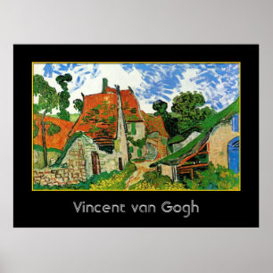 Poster Village Street à Auvers, Vincent van Gogh