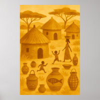 Village traditionnel africain – Patrimoine tribal