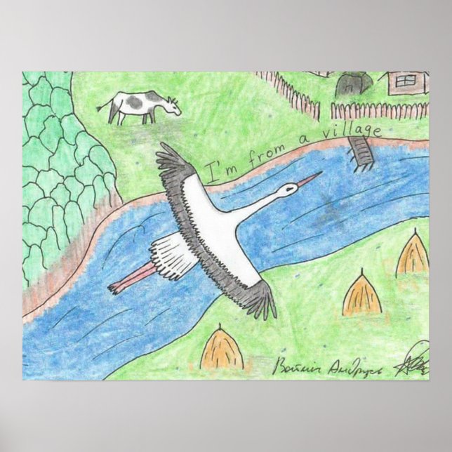 Poster Village Vibes (Devant)