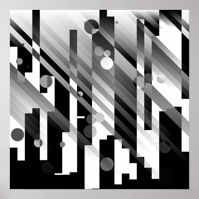 Poster Ville Abstraite (Devant)