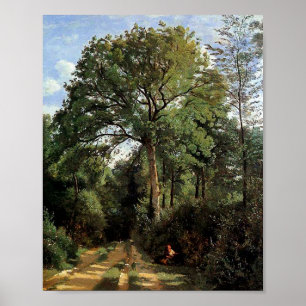 Poster Ville aux abords de Jean-Baptiste Camille Corot