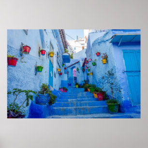 Poster Ville bleue, Chefchauan