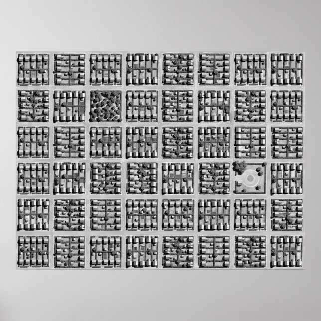 Poster Ville carré (Devant)