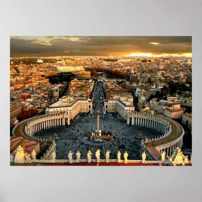 Poster Ville Carré du Vatican Saint-Pierre (Devant)