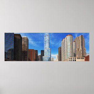 Poster Ville - Chicago IL - Tour Trump