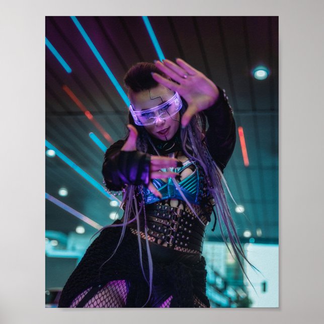 Poster Ville de Cyberpunk (Devant)