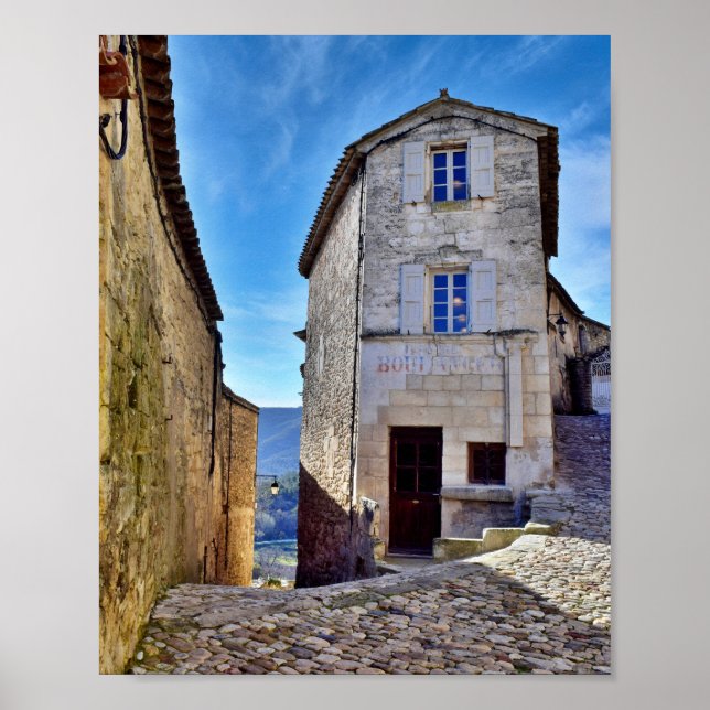 Poster Ville de Lacoste célèbre rue en France Europe (Devant)