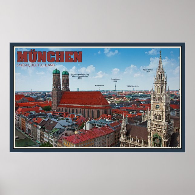 Poster Ville de Munich (Devant)