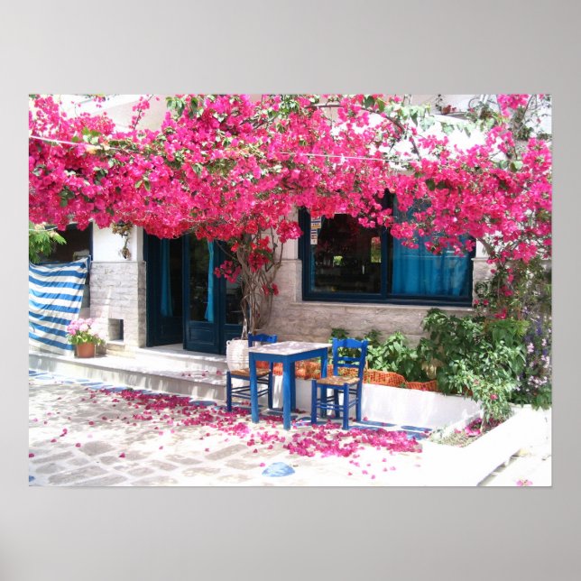 Poster ville de skiathos bougainvillea 1196 (Devant)