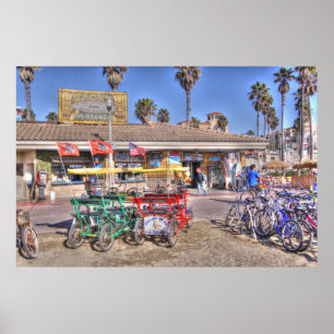 Poster Ville de surf "