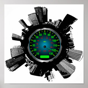 Poster Ville de vitesse 2