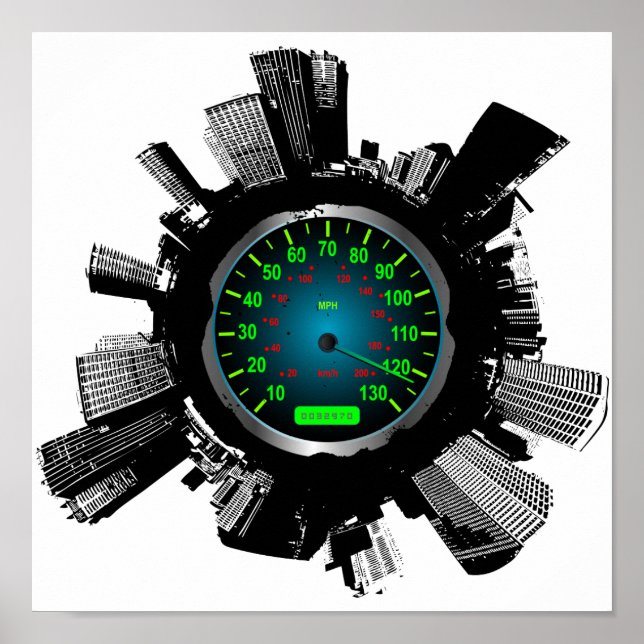 Poster Ville de vitesse 2 (Devant)