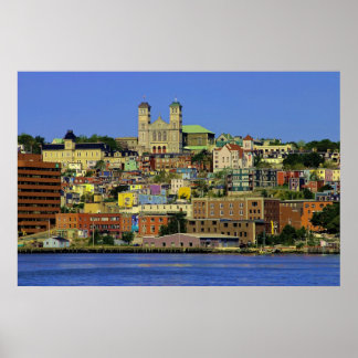 Poster Ville Des Couleurs