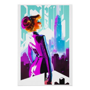 Poster Ville flamande dans sa poche