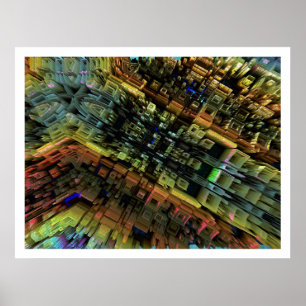 Poster Ville fractale