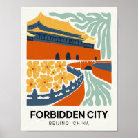 Ville interdite Pékin Chine Voyage art floral