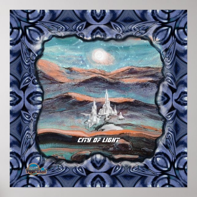 Poster Ville lumière future (Devant)