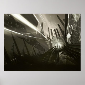 POSTER VILLE MODERNE
