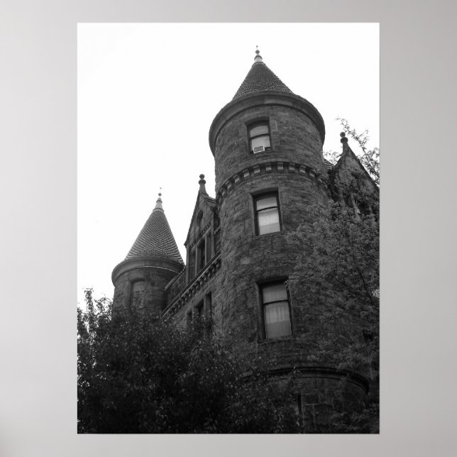 Poster ville noir et blanc (Devant)