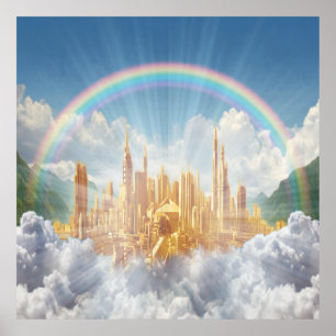 Poster Ville paradisiaque