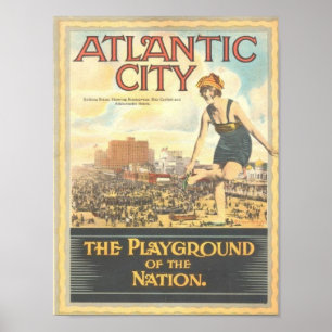 Poster Ville-Terrain de jeu atlantique de la copie de