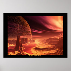 Poster Vin de cuivre de la planète