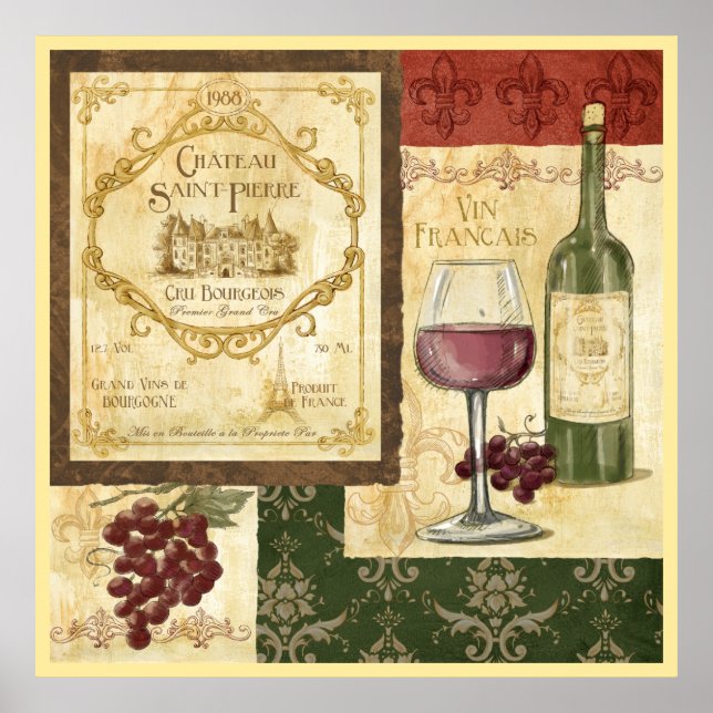 Poster Vin Francais (Devant)