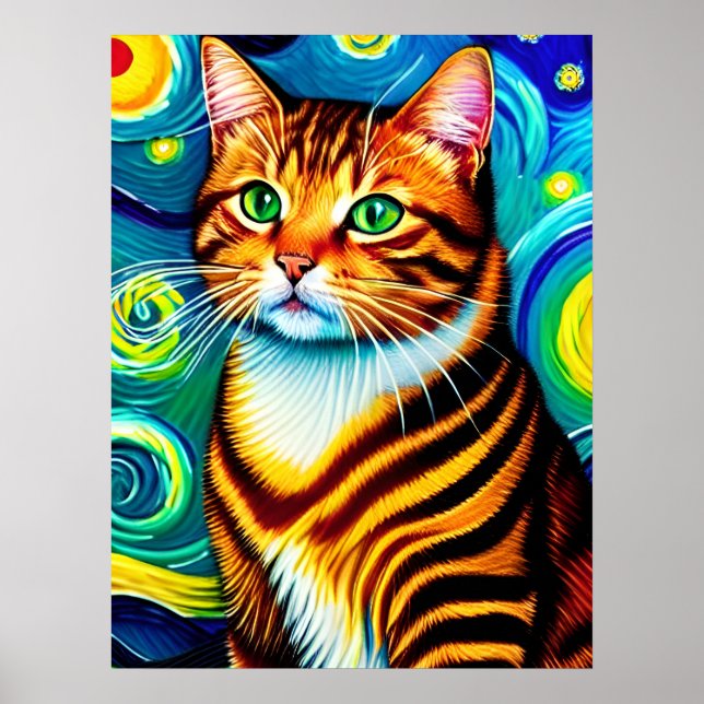Poster Vincent Cat Gogh (Devant)