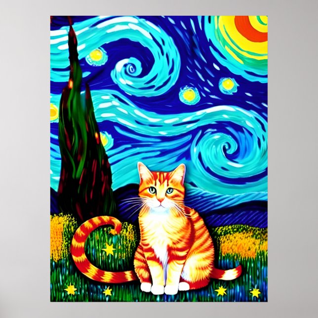 Poster Vincent Cat Gogh (Devant)