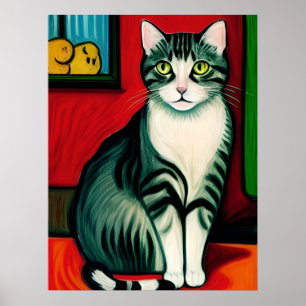 Poster Vincent Cat Gogh