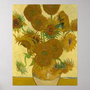 Poster Vincent Van Gogh 15 Sunflowers Painting