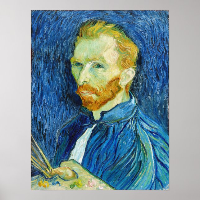 Poster Vincent van Gogh : Autoportrait (août 1889) (Devant)