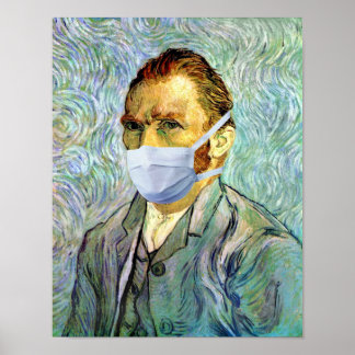 Poster Vincent Van Gogh Autoportrait Avec Cuillère De Mas