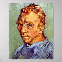 Vincent Van Gogh Autoportrait sans barbe Art