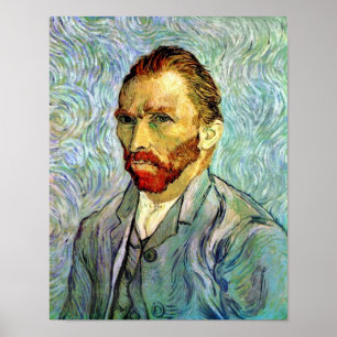 Poster Vincent Van Gogh - Autoportrait vert Beaux-Arts