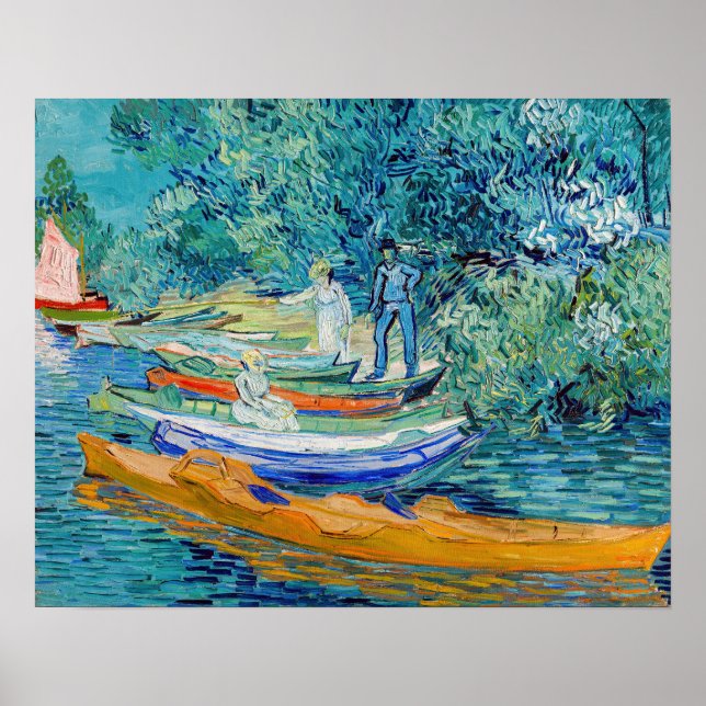 Poster Vincent van Gogh - Banque de l'Oise à Auvers (Devant)