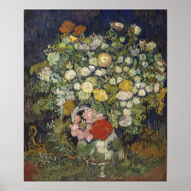 Poster Vincent Van Gogh | Bouquet of Flowers dans un vase (Devant)