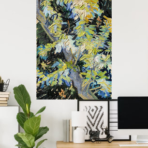 Poster Vincent van Gogh, Branches de l'acacia en fleurs,