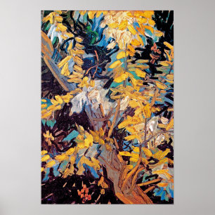 Poster Vincent Van Gogh - Branches de l'acacia en florais