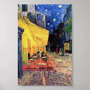 Poster Vincent van Gogh - "Café Terrace at Night" Imprim
